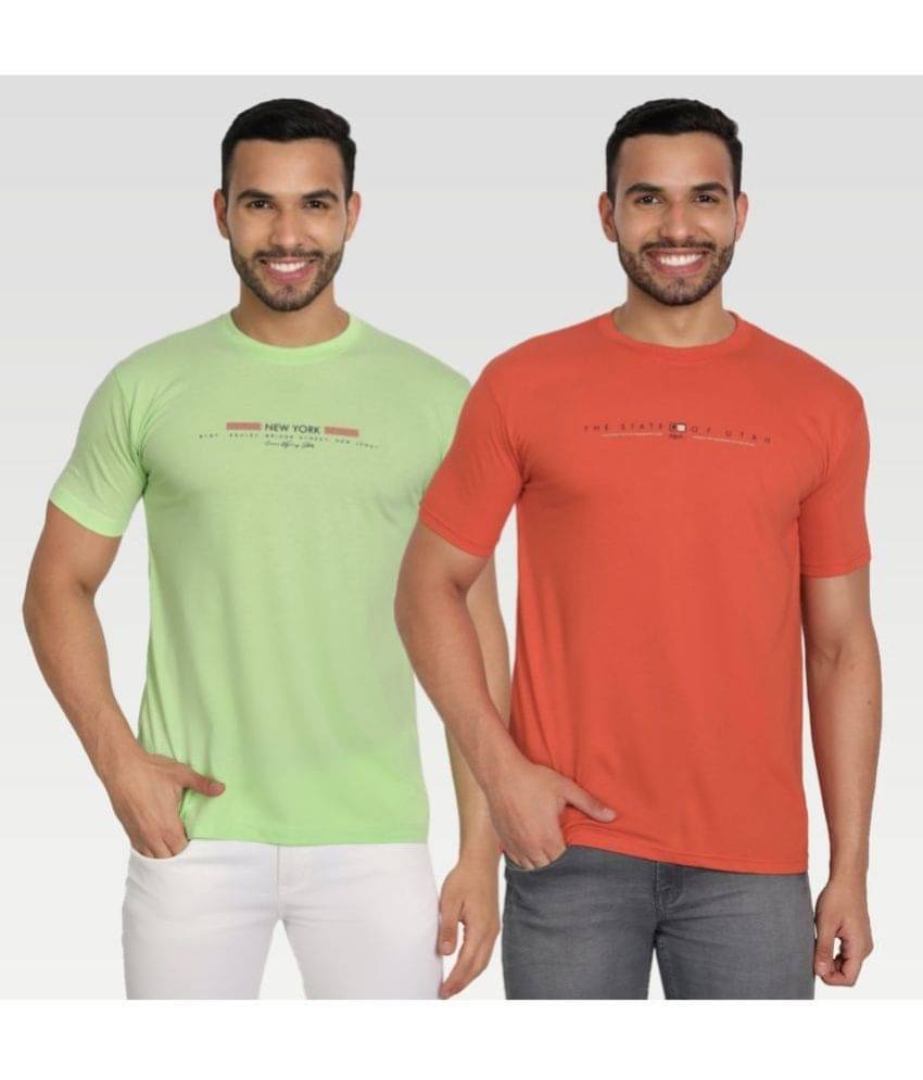     			Zeffit Pack of 2 Cotton Blend Regular Fit Men's T-Shirt ( Multicolor )