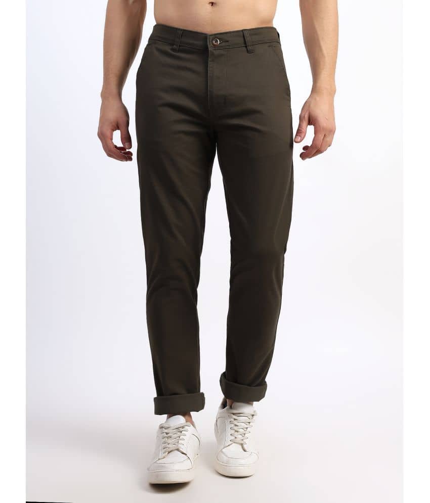 plounge Slim Flat Men's Chinos - Coffee ( Pack of 1 ) - Trousers | Buy online on ZillyBuy