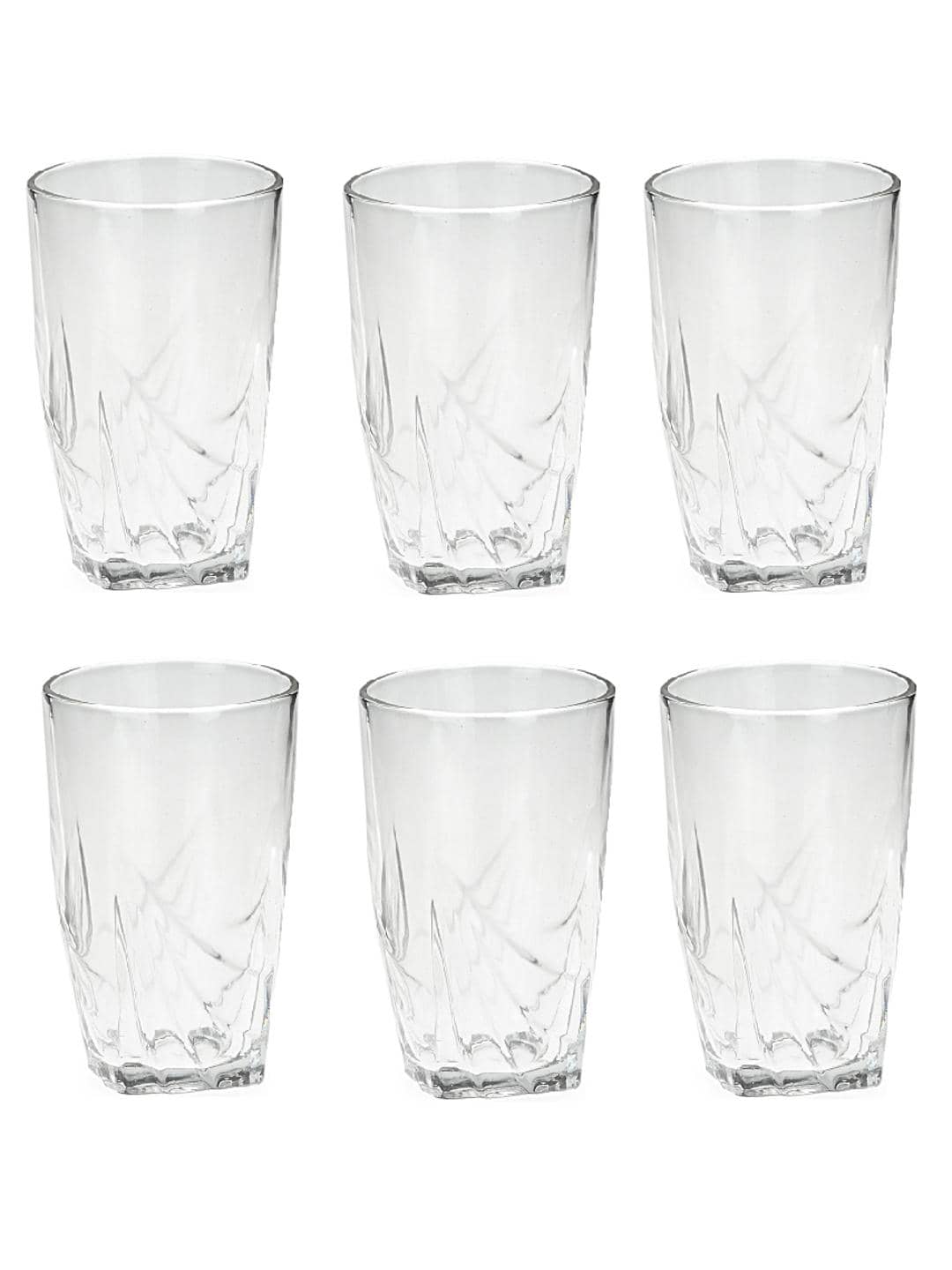 AFAST Designer Glass Glass Glasses 150 ml ( Pack of 6 )