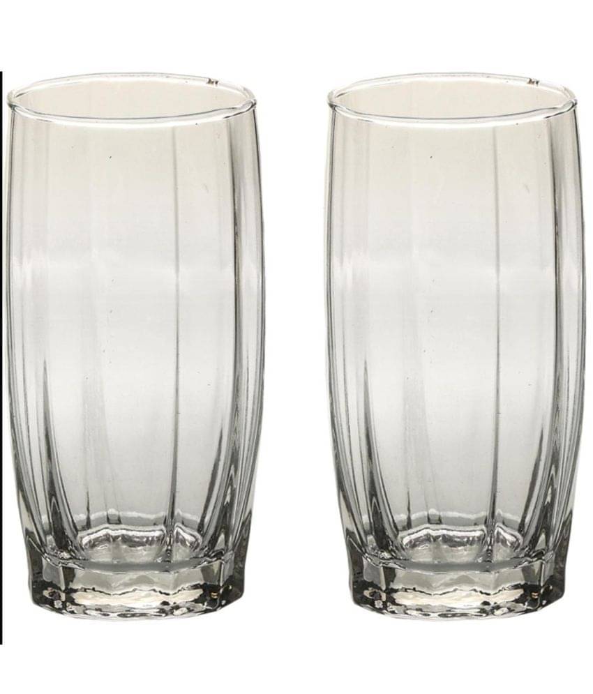     			AFAST Designer Glass Glass Glasses 400 ml ( Pack of 2 )