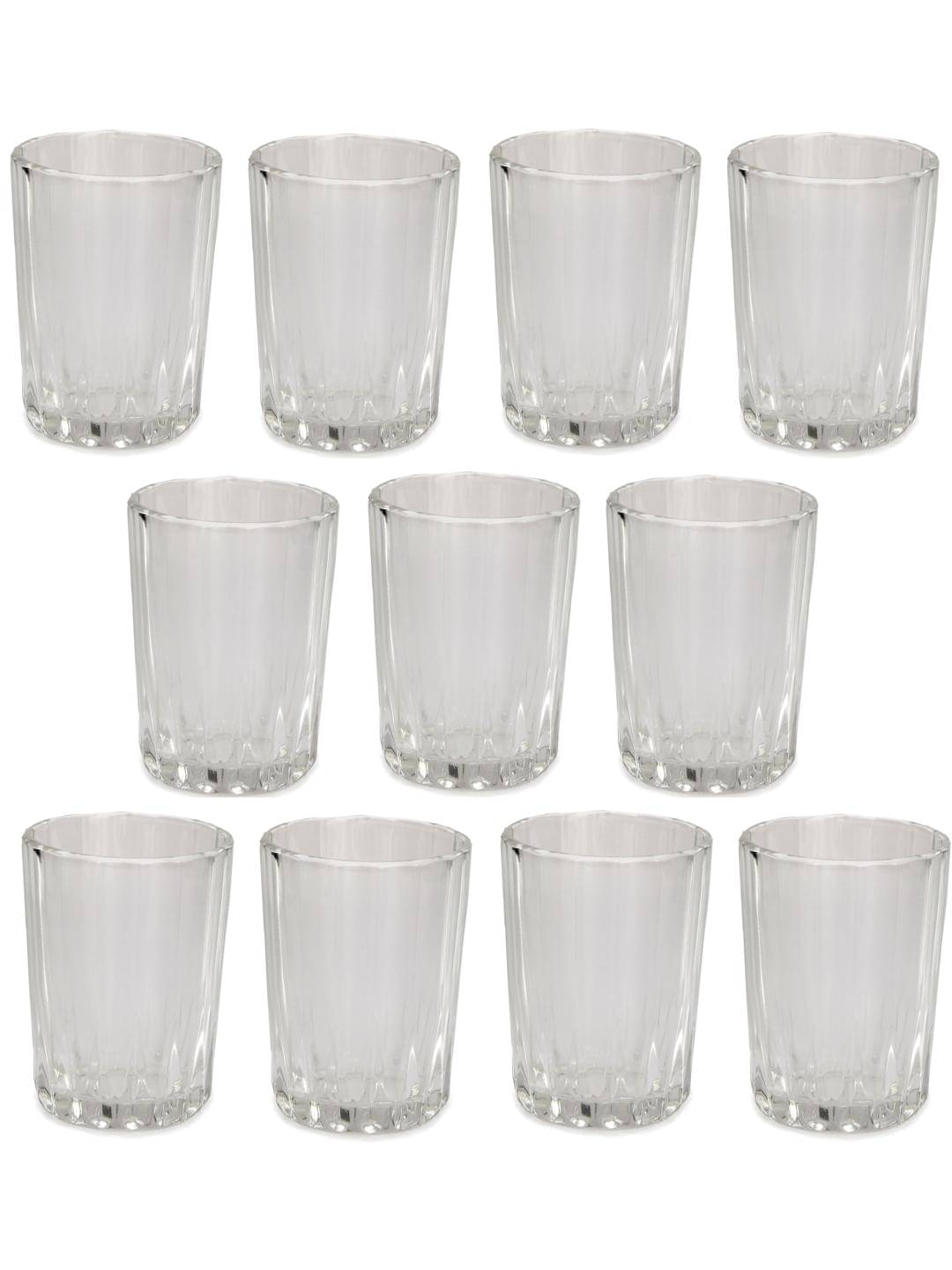     			AFAST Designer Glass Glass Glasses 200 ml ( Pack of 11 )
