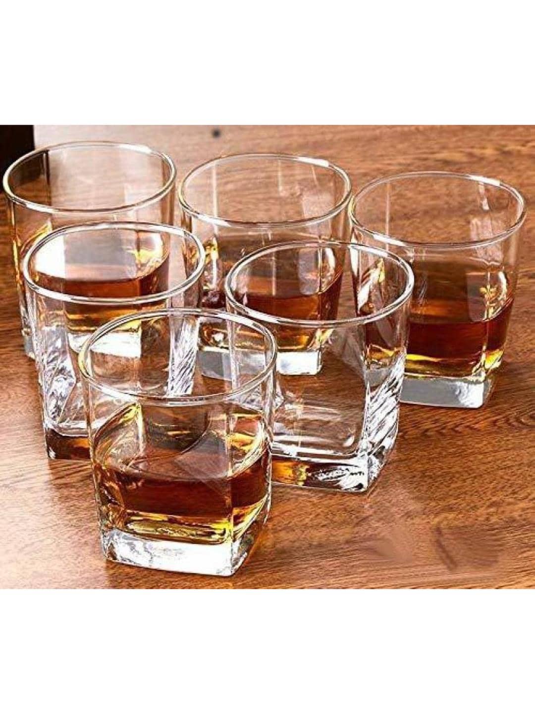 AFAST Designer Glass Glass Glasses 180 ml ( Pack of 6 )
