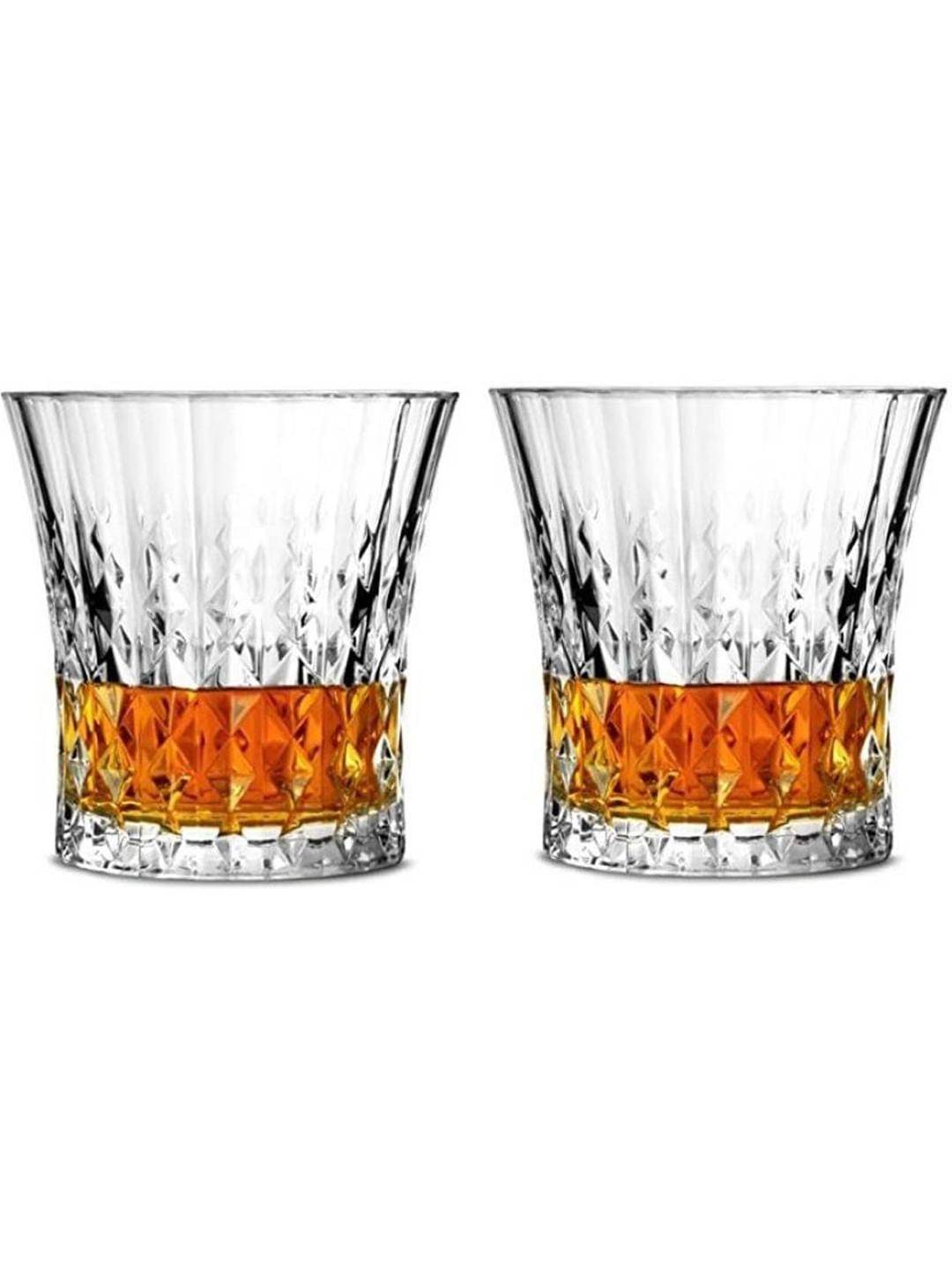AFAST Designer Glass Glass Whiskey Glasses 180 ml ( Pack of 2 ) Transparent AFAST Designer Glass Glass Whiskey Glasses 180 ml ( Pack of 2 ) Transparent