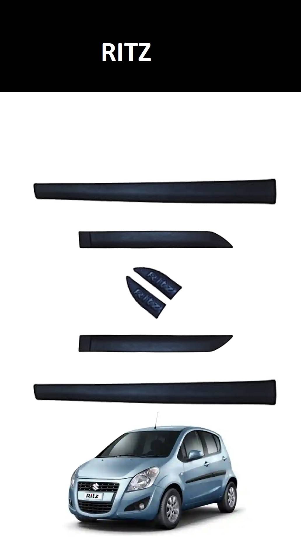     			AUTOXYGEN Door Guard Plastic Black
