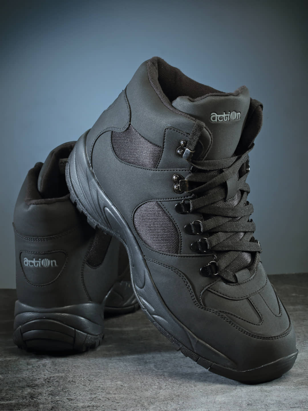 Action Sports Shoes For Men Black Men's Sports Running Shoes - Sports Shoes | Buy online on ZillyBuy