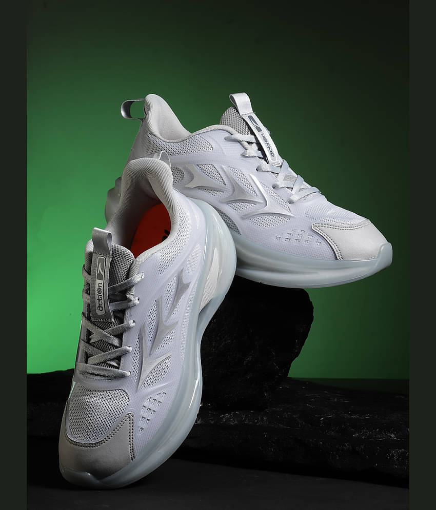 Action Sports Shoes For Men Gray Men's Sports Running Shoes