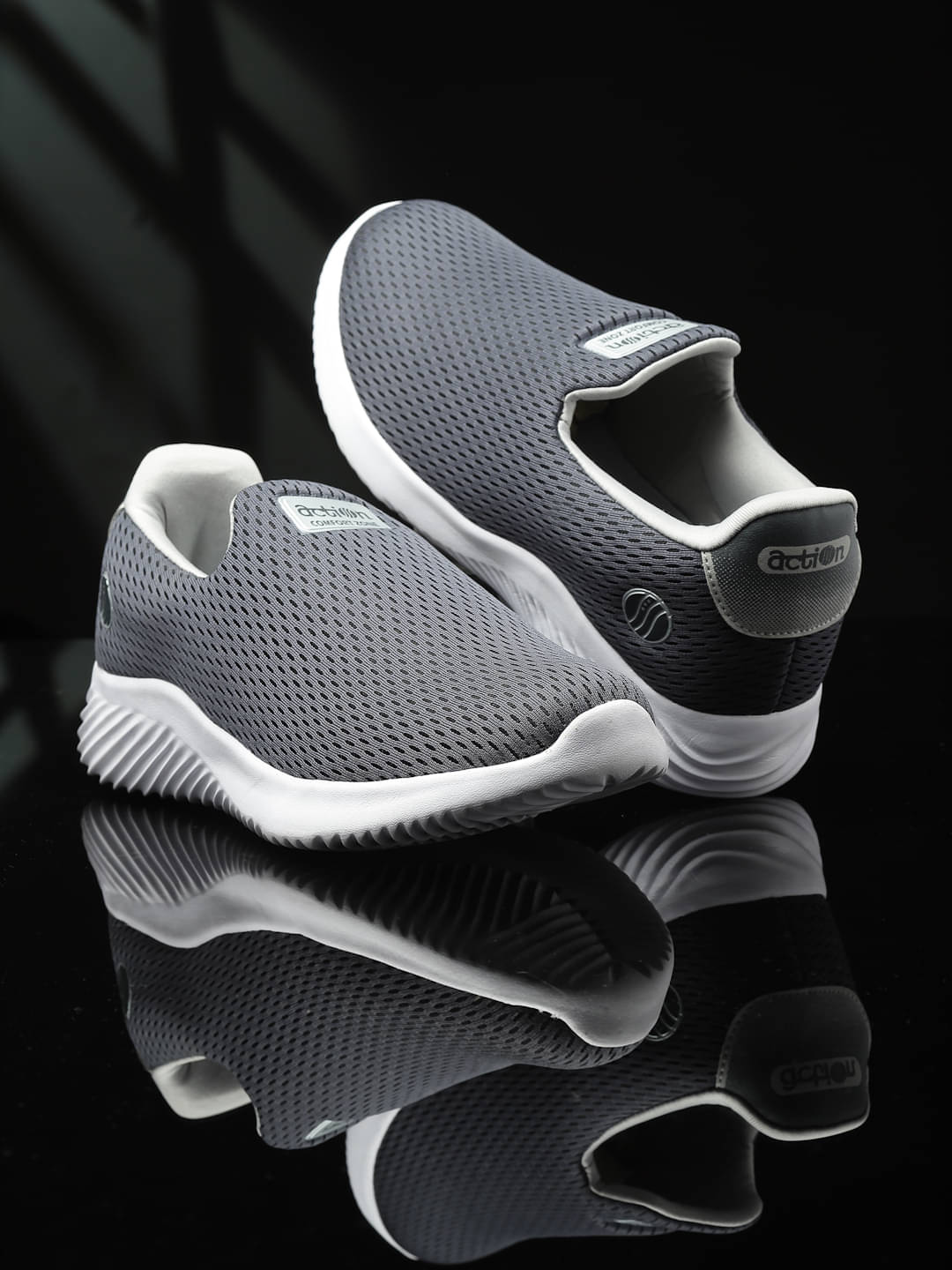 Action Sports Shoes For Men Gray Men's Sports Running Shoes Action Sports Shoes For Men Gray Men's Sports Running Shoes