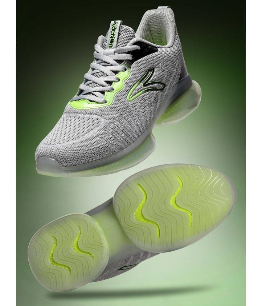 Action Sports Shoes For Men Light Grey Men's Sports Running Shoes     			Action Sports Shoes For Men Light Grey Men's Sports Running Shoes