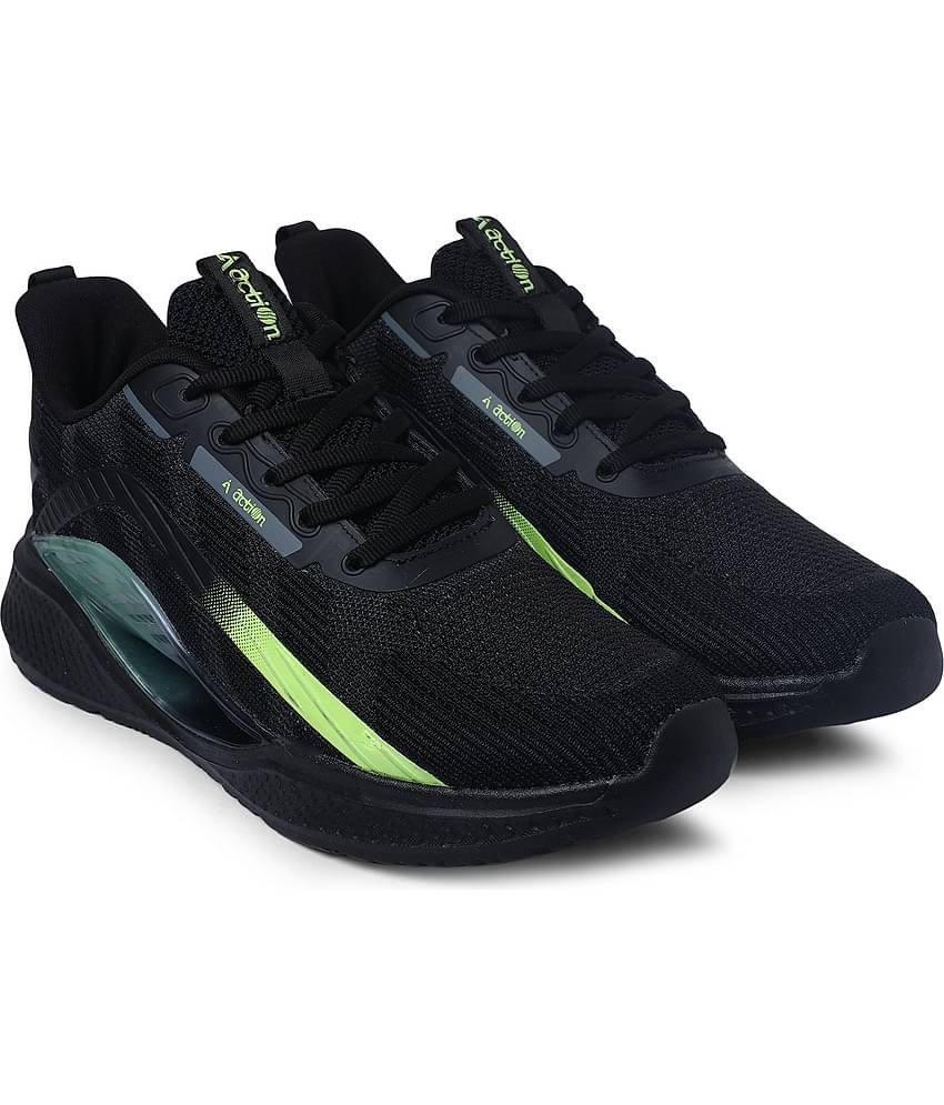 Action Sports Shoes For Men Black Men's Sports Running Shoes