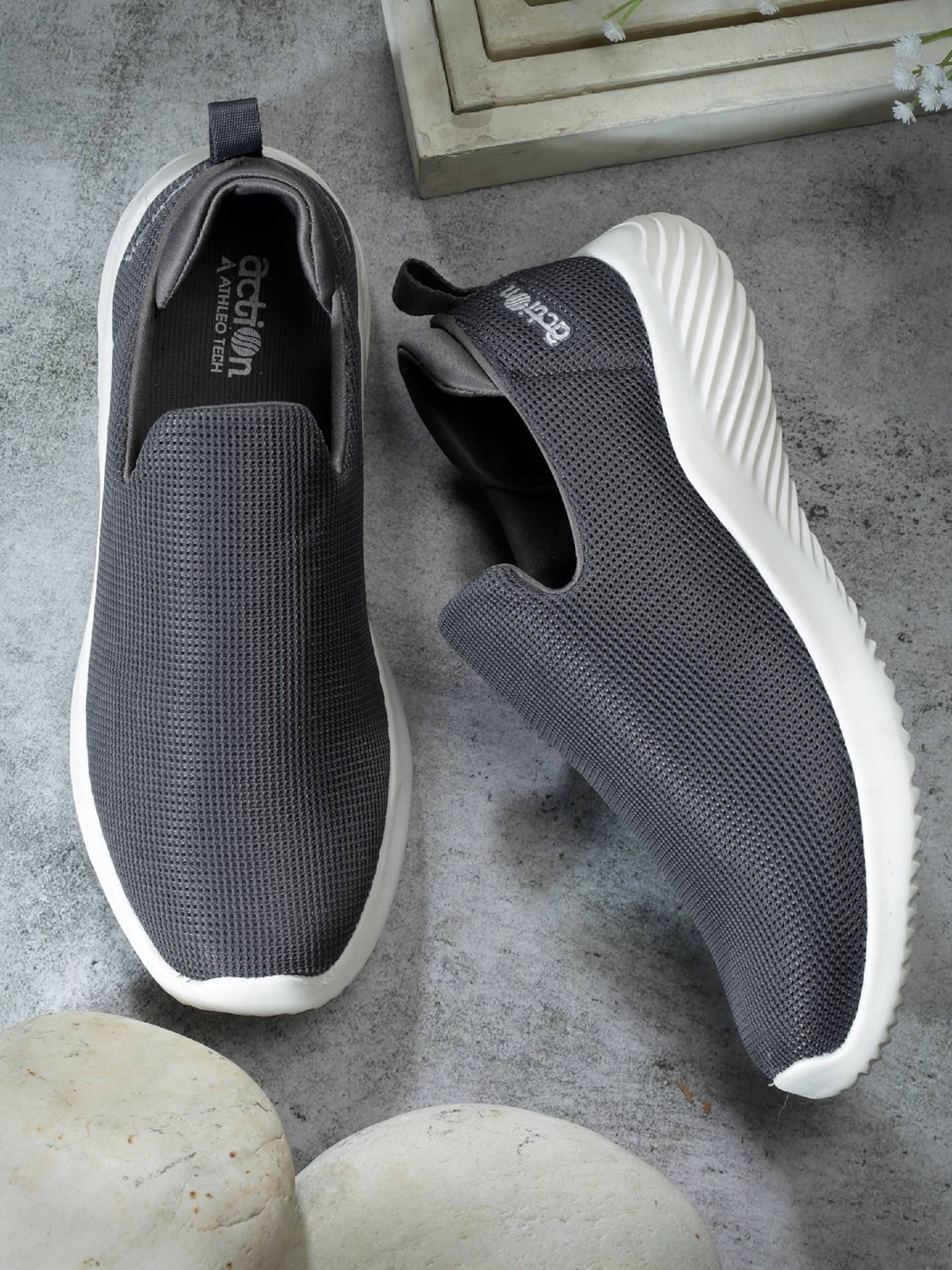     			Action Sports Shoes For Men Gray Men's Sports Running Shoes