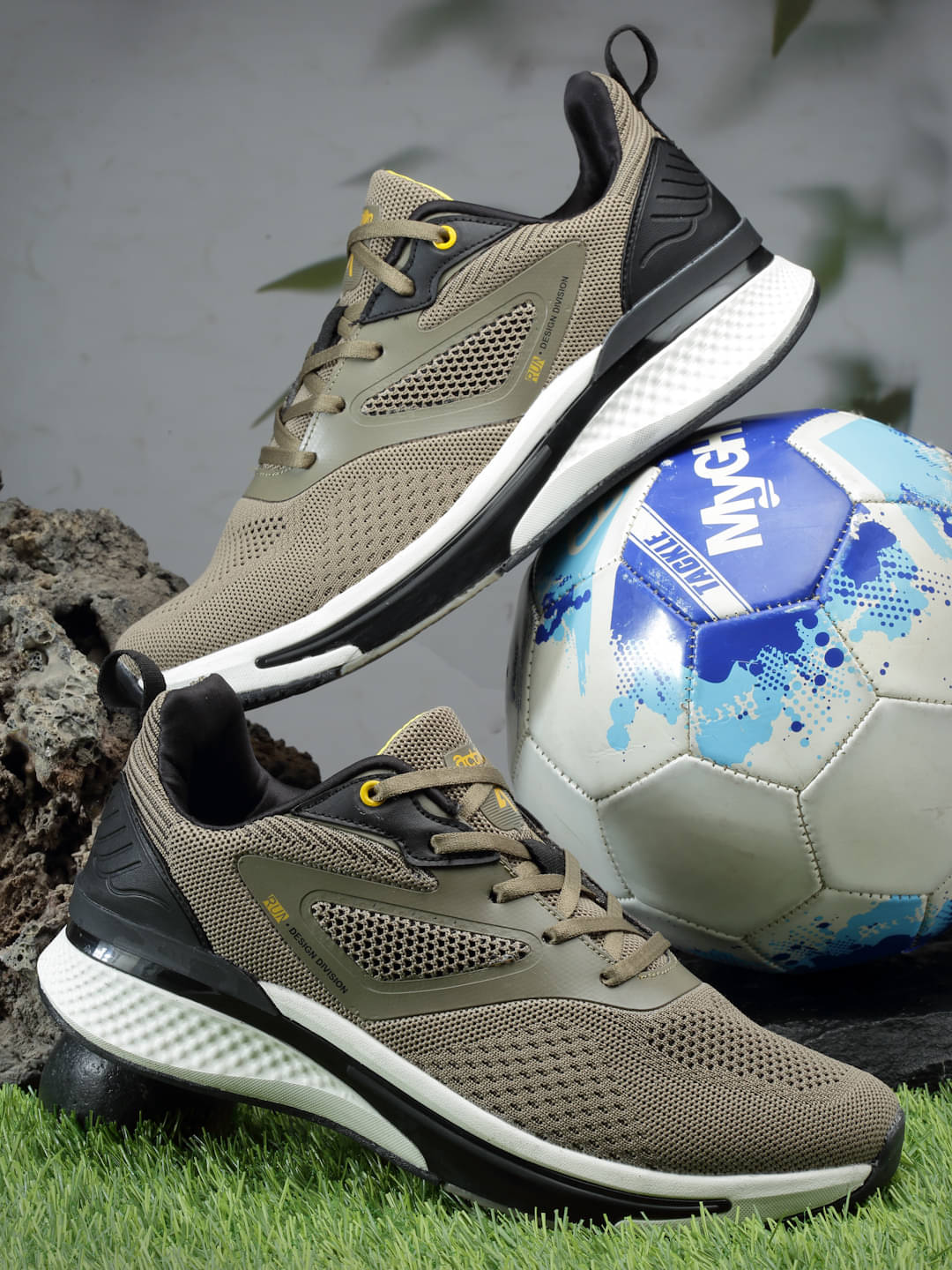 Action Sports Shoes For Men Beige Men's Sports Running Shoes Action Sports Shoes For Men Beige Men's Sports Running Shoes