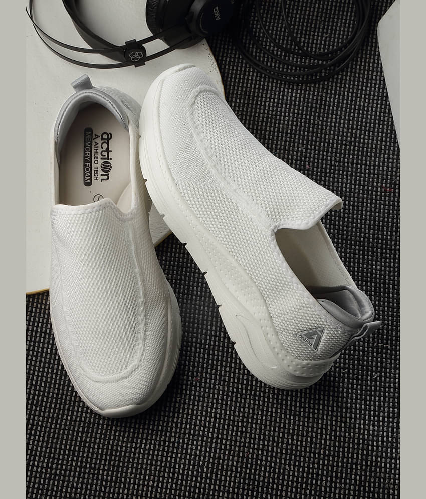 Action Sports Shoes For Men White Men's Sports Running Shoes