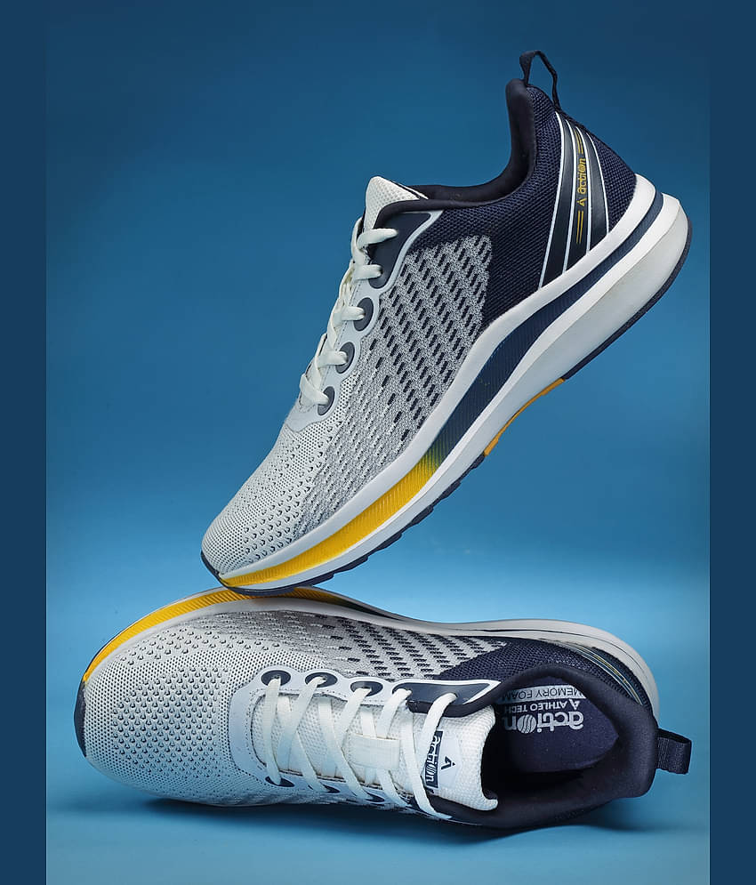 Action Sports Shoes For Men Gray Men's Sports Running Shoes