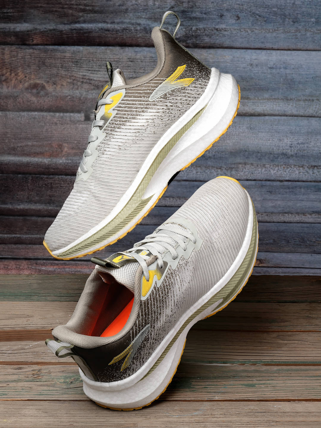Action Sports Shoes For Men Beige Men's Sports Running Shoes     			Action Sports Shoes For Men Beige Men's Sports Running Shoes