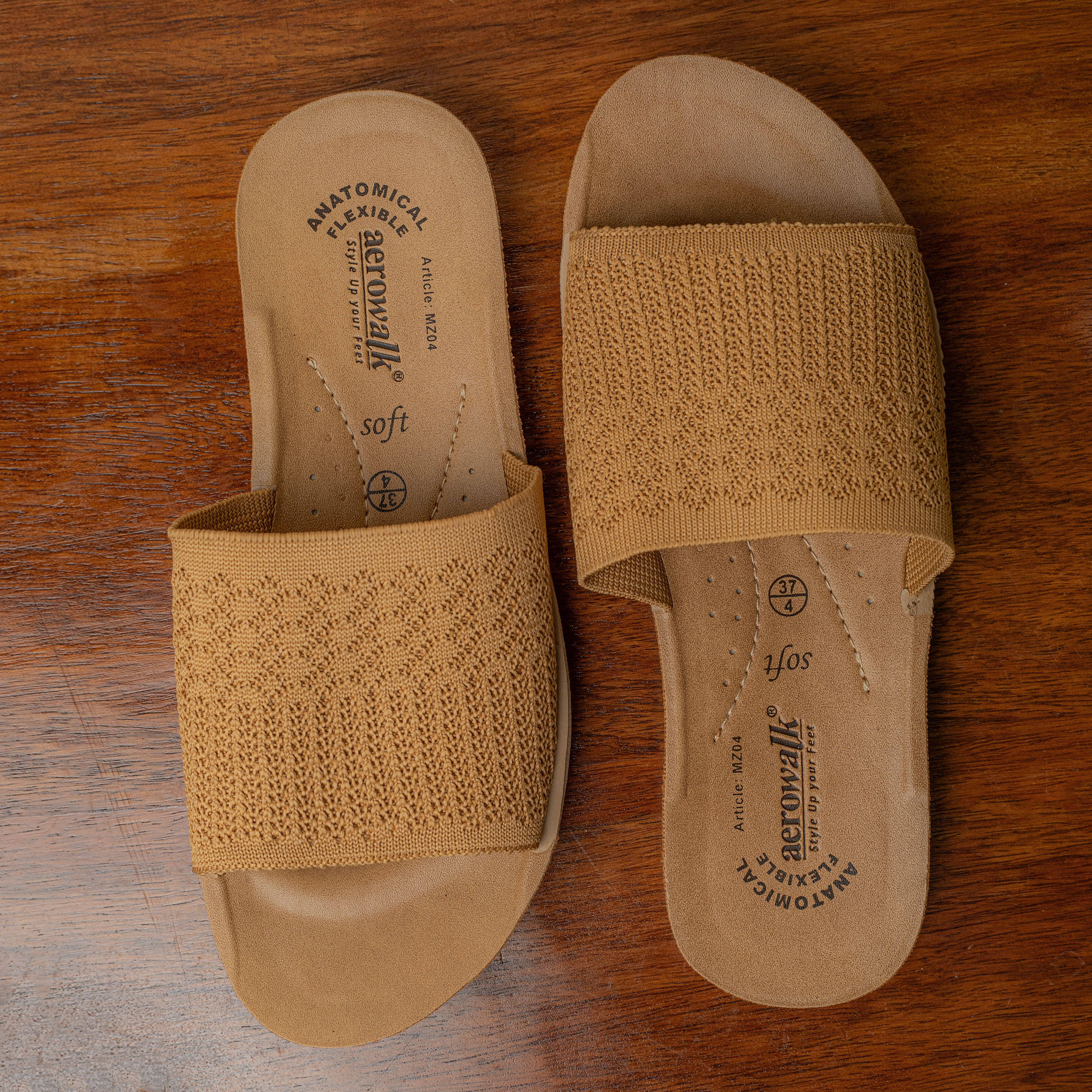     			Aerowalk Beige Women's Slide Flip Flop