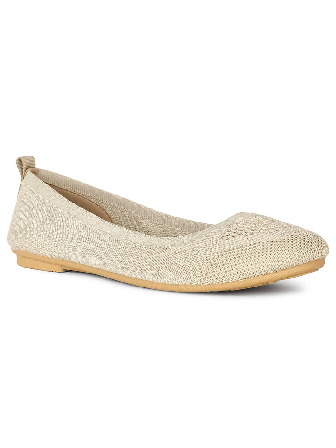     			Bata Beige Women's Casual Ballerinas