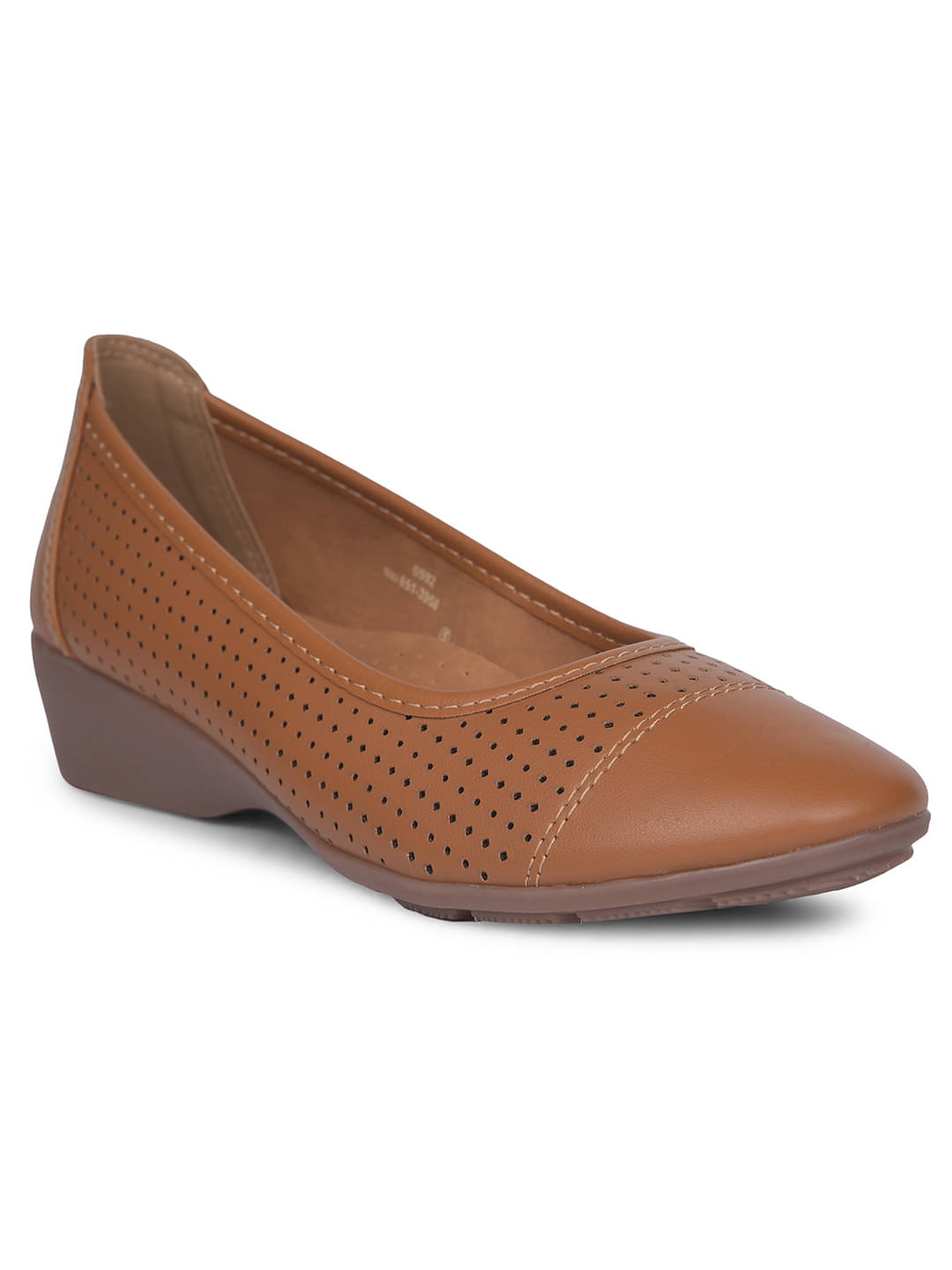     			Bata Brown Women's Casual Ballerinas