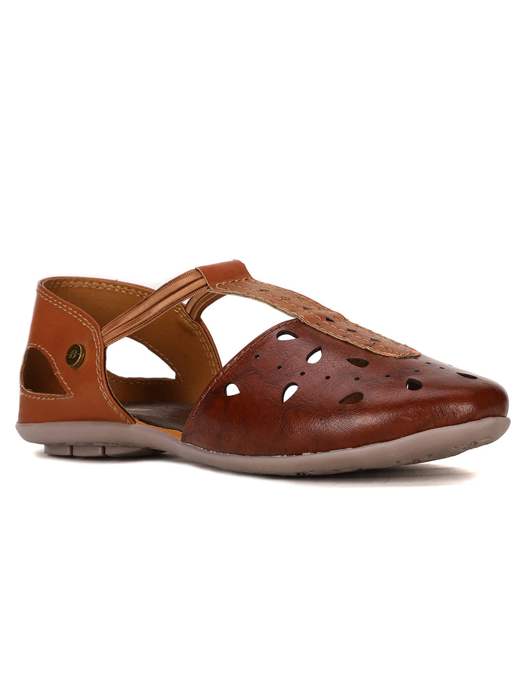     			Bata Brown Women's Casual Ballerinas