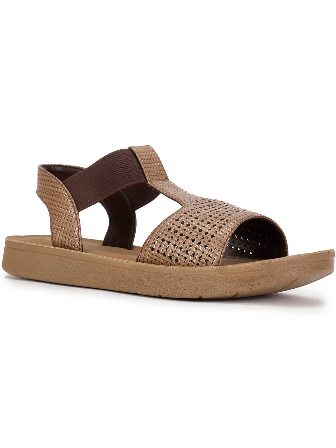     			Bata Brown Women's Flats