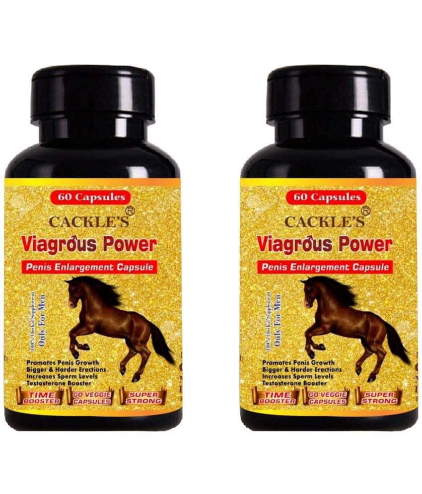 Cackle's Vigrous Power Herbal Capsule 60no.s For Men Pack of 2 Cackle's Vigrous Power Herbal Capsule 60no.s For Men Pack of 2
