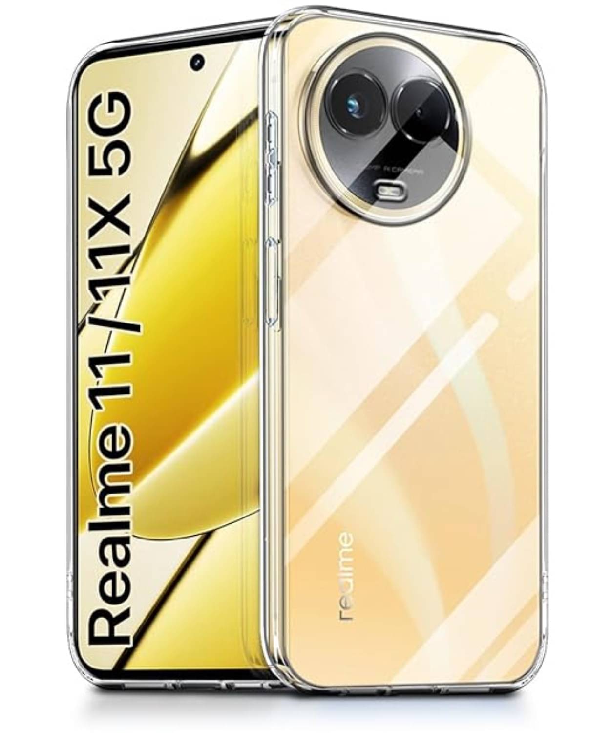     			Case Vault Covers Silicon Soft cases Compatible For Silicon Realme 11X 5G ( Pack of 1 )