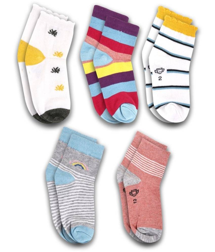 Dollar Socks Multicolor Cotton Blend Boy's Ankle Length Socks ( Pack of 5 )     			Dollar Socks Multicolor Cotton Blend Boy's Ankle Length Socks ( Pack of 5 )