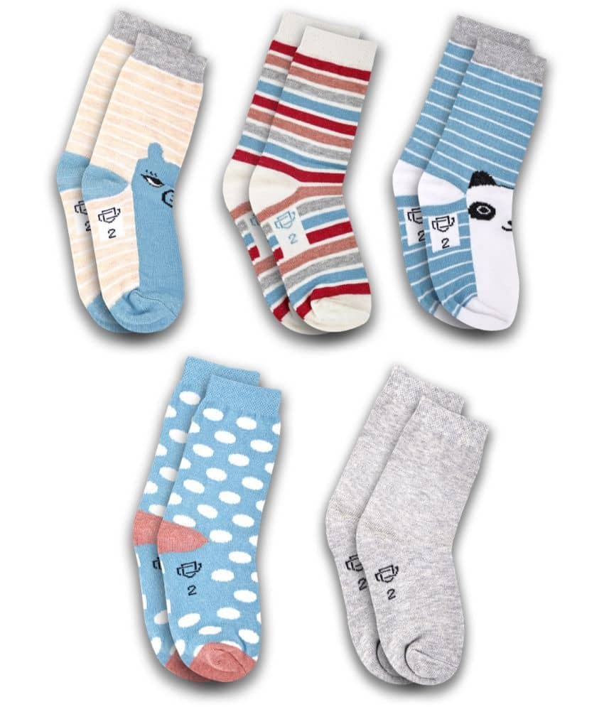 Dollar Socks Multicolor Cotton Blend Boy's Ankle Length Socks ( Pack of 5 ) - Socks | Buy online on ZillyBuy