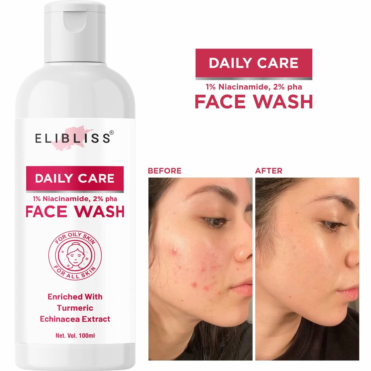     			Elibliss - Daily Use Face Wash For All Skin Type ( Pack of 1 )
