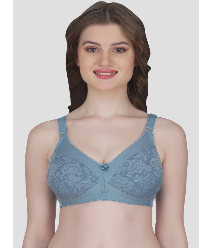     			Eve's Beauty Cotton Blend Women's Everyday Bra ( Blue )