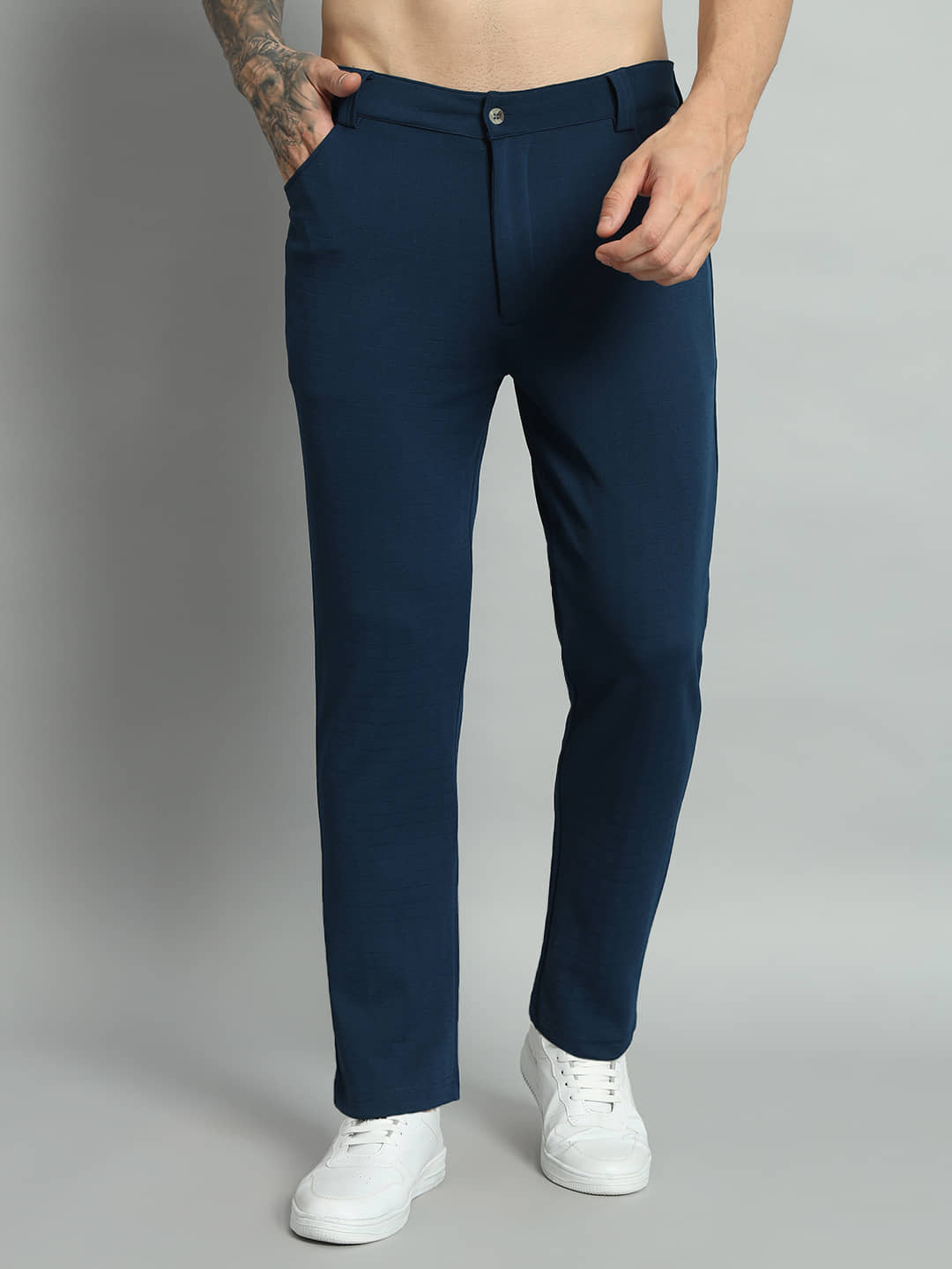 Glito Regular Flat Men's Chinos - Olive Green ( Pack of 1 ) - Trousers | Buy online on ZillyBuy