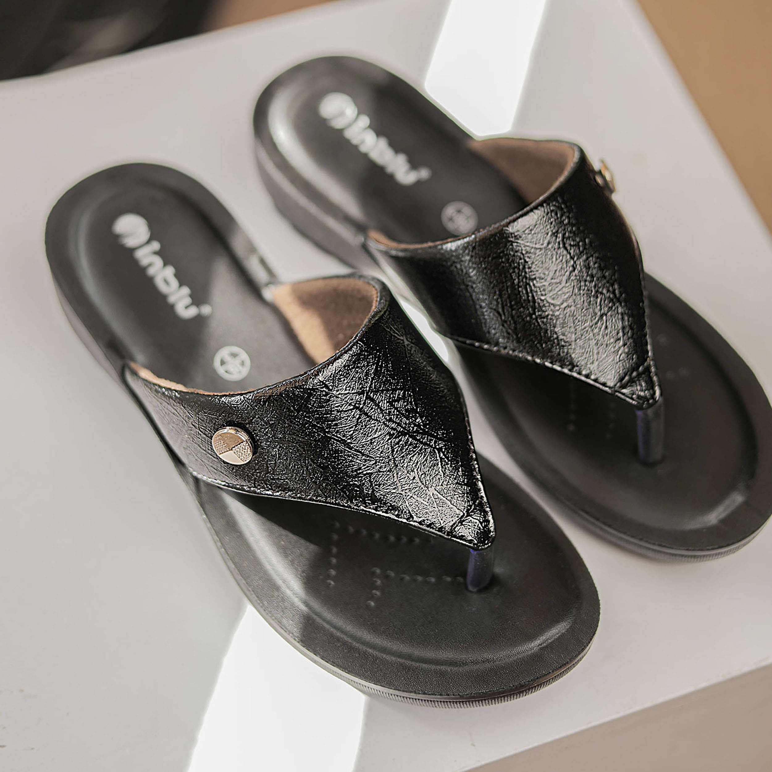     			Inblu Black Women's Flats