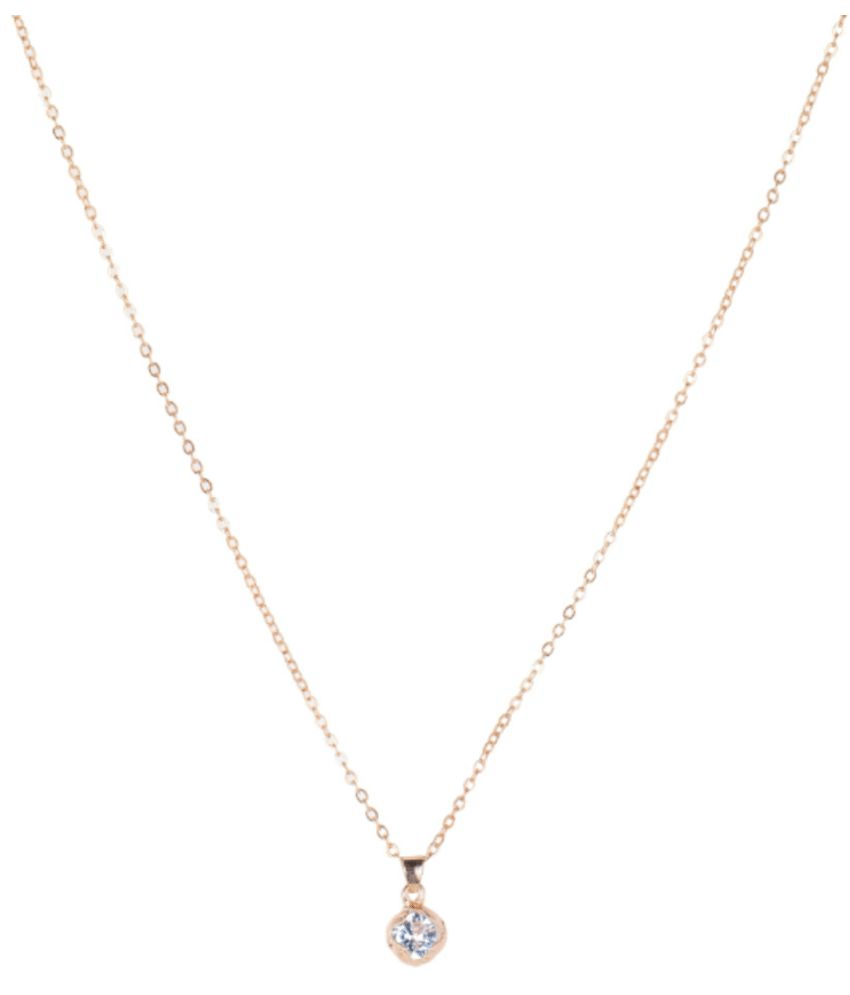     			Jiyanshi fashion Rose Gold Pendant set ( Pack of 1 )