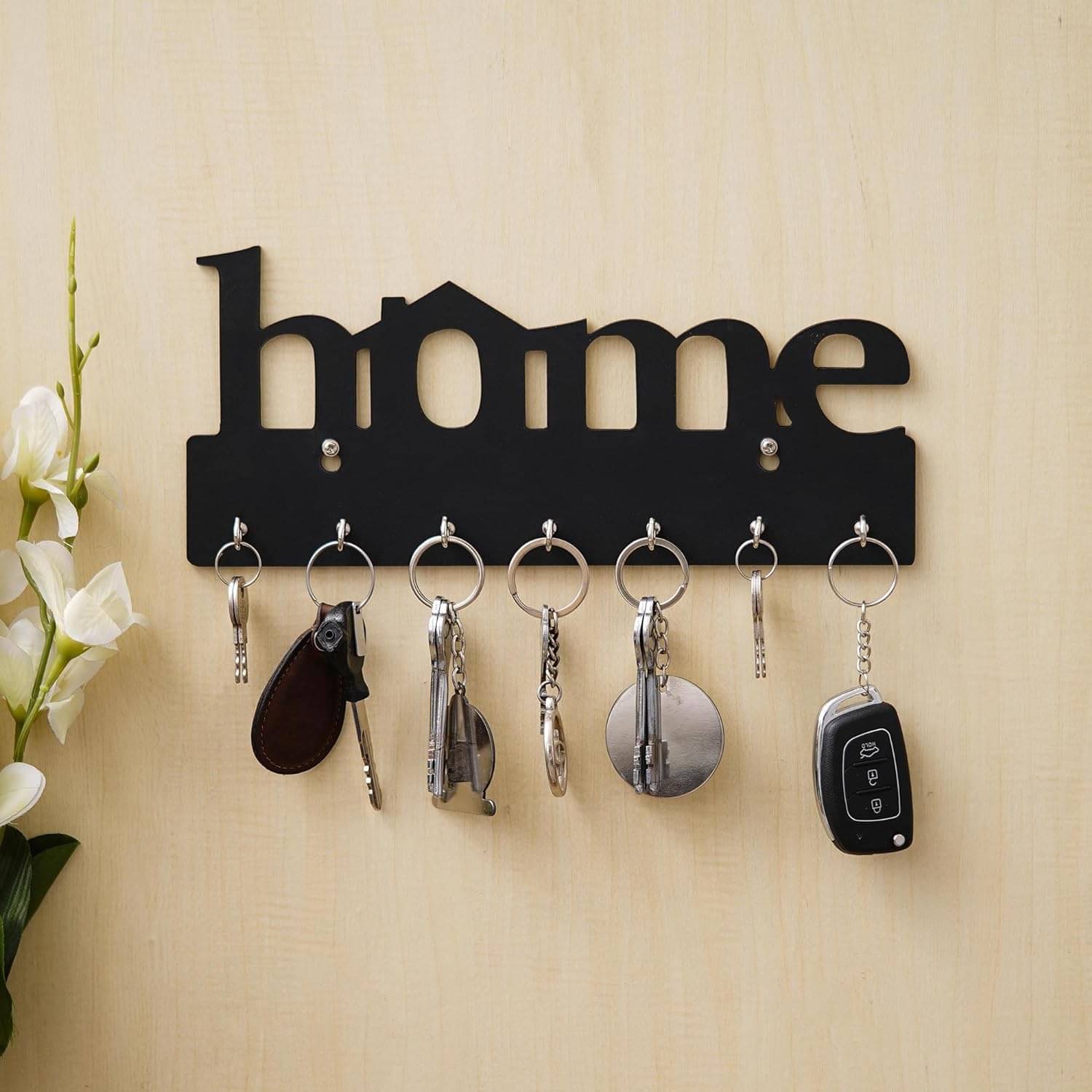 KAMLA ARTS Black Wood Keychain - Pack of 1 KAMLA ARTS Black Wood Keychain - Pack of 1