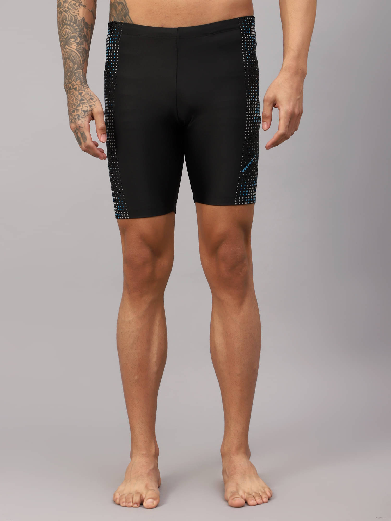 Vector X Black Broadshorts Swimming Costume     			Vector X Black Broadshorts Swimming Costume