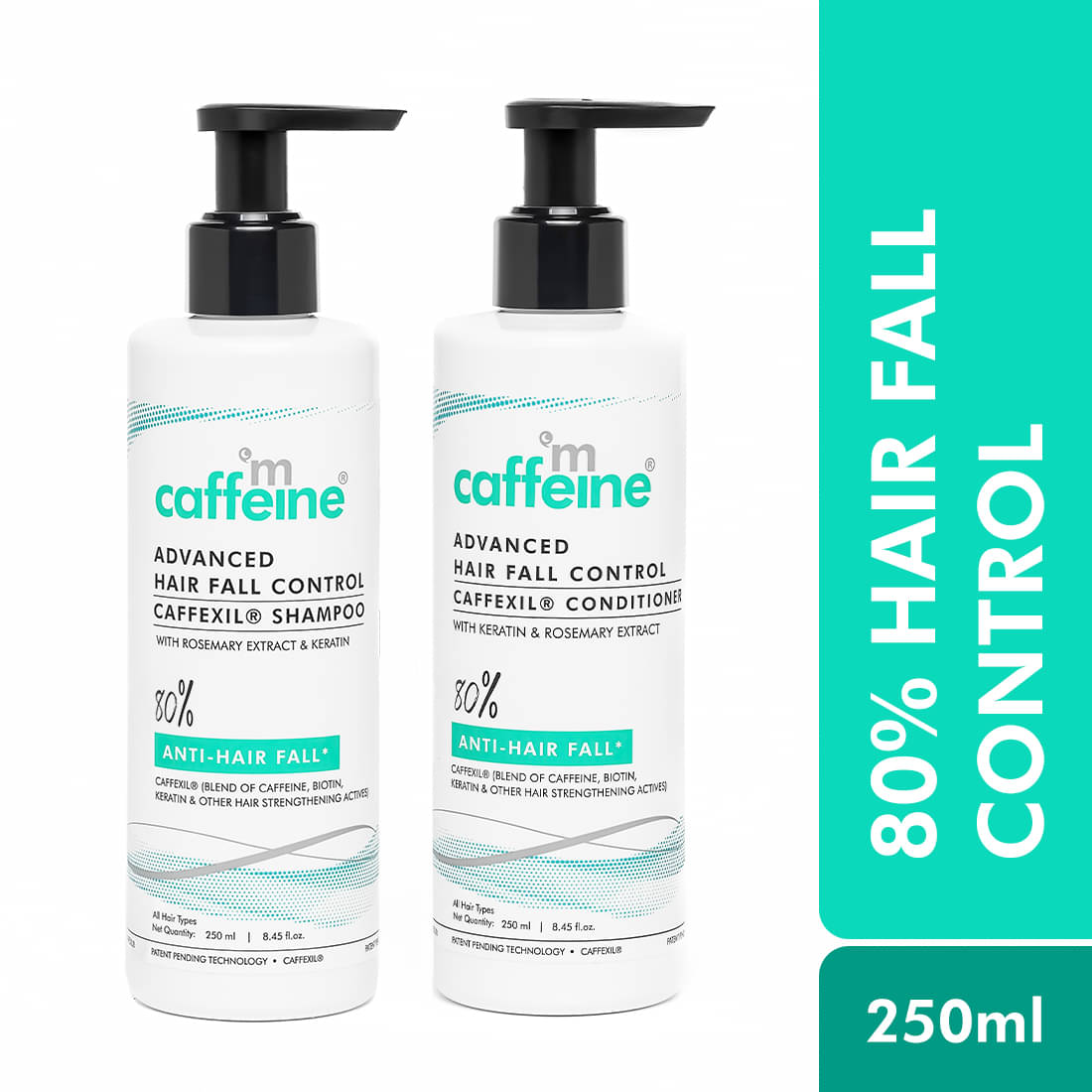     			mCaffeine Caffexil Advanced Hair Fall Control Shampoo 250ml & Conditioner 250ml (Pack of 2)