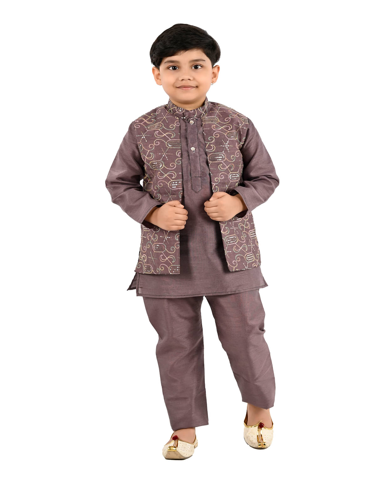 s muktar garments Mauve Cotton Blend Boys ( Pack of 1 ) s muktar garments Mauve Cotton Blend Boys ( Pack of 1 )