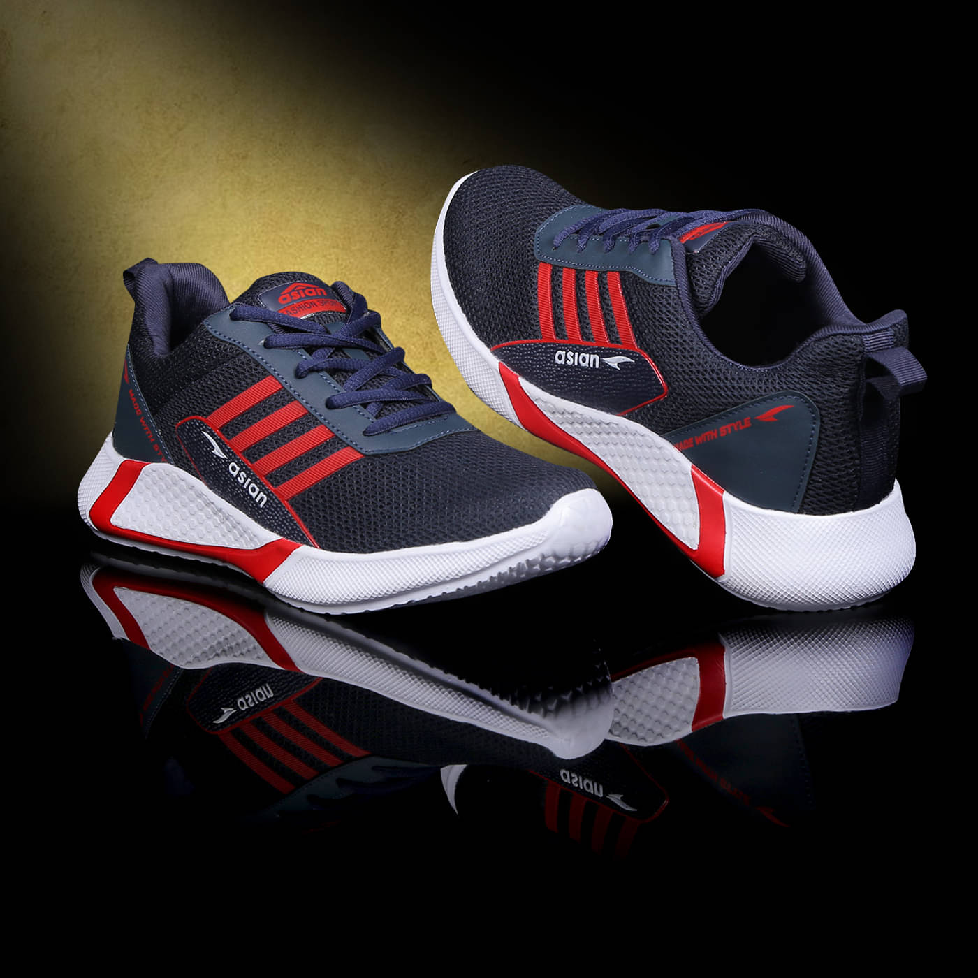     			ASIAN - Red Boy's Running Shoes ( 1 Pair )