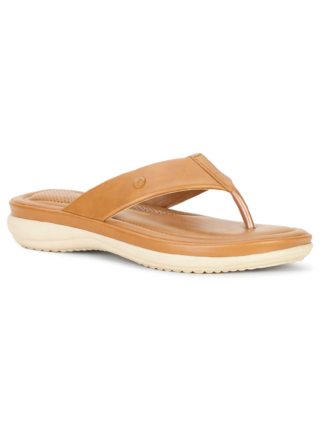     			Bata Comfit Tan Women's Flats