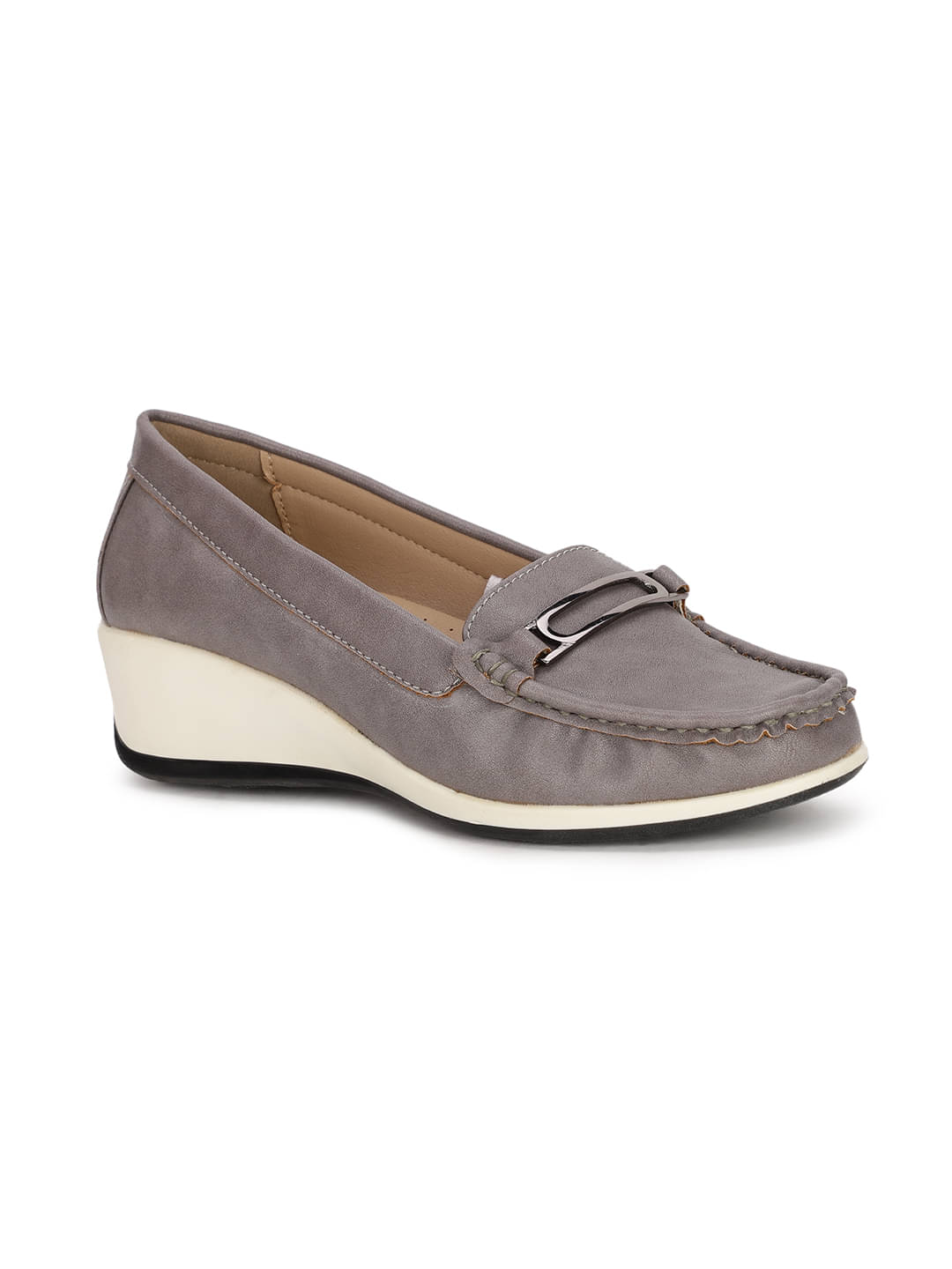     			Bata Gray Women's Loafers