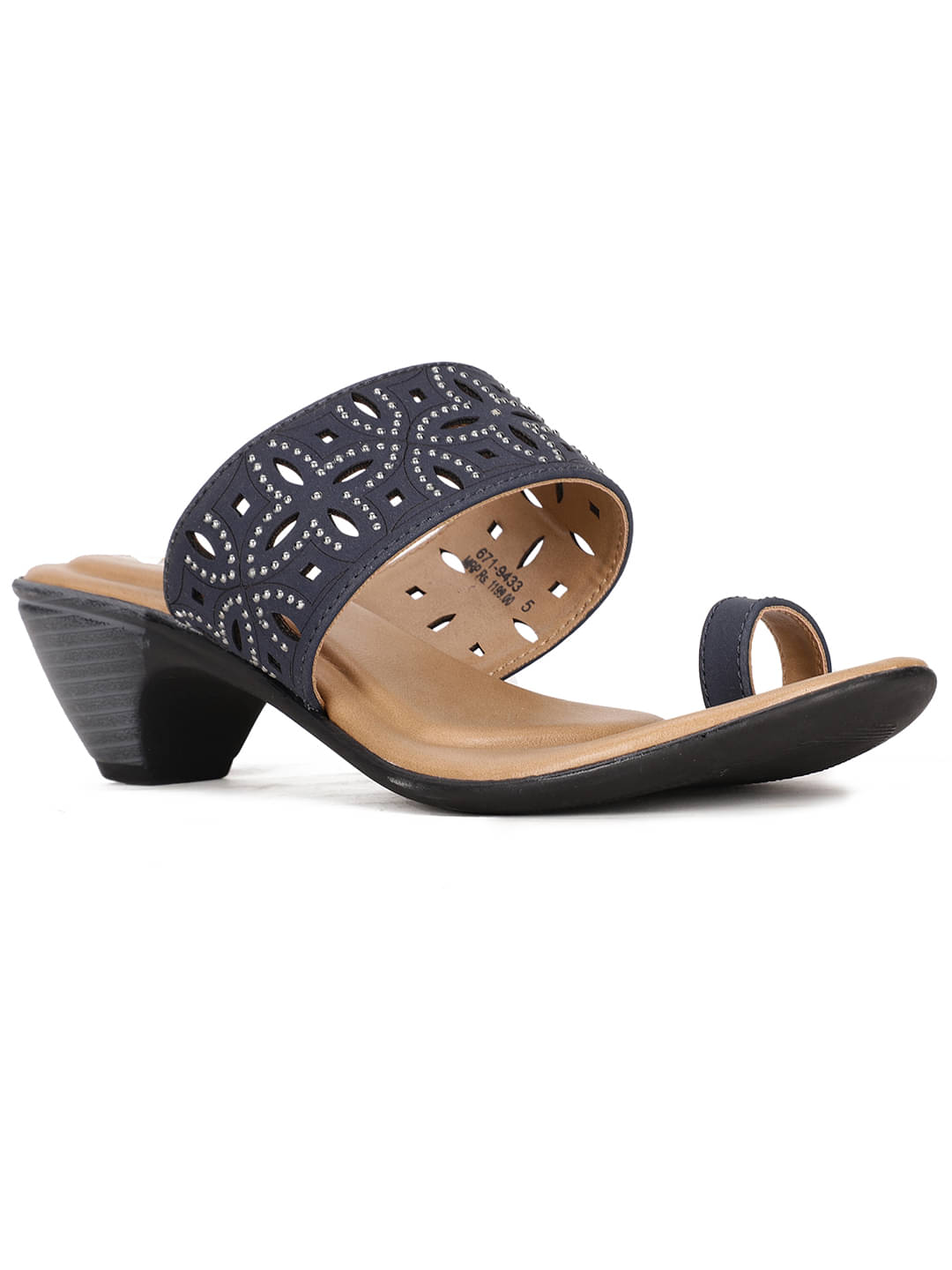 Bata Navy Women's Sandal Heels Bata Navy Women's Sandal Heels