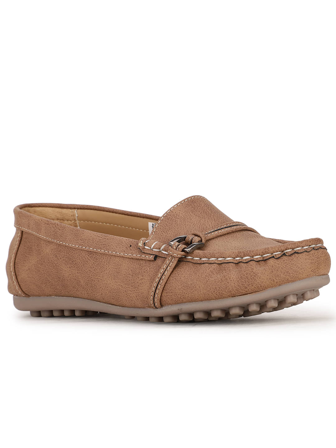 Bata Tan Women's Loafers     			Bata Tan Women's Loafers