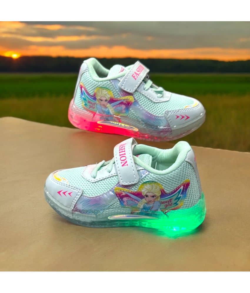 GLOBIN - Mint Green Girl's LED Shoes ( 1 Pair ) - Casual Shoes | Buy online on ZillyBuy