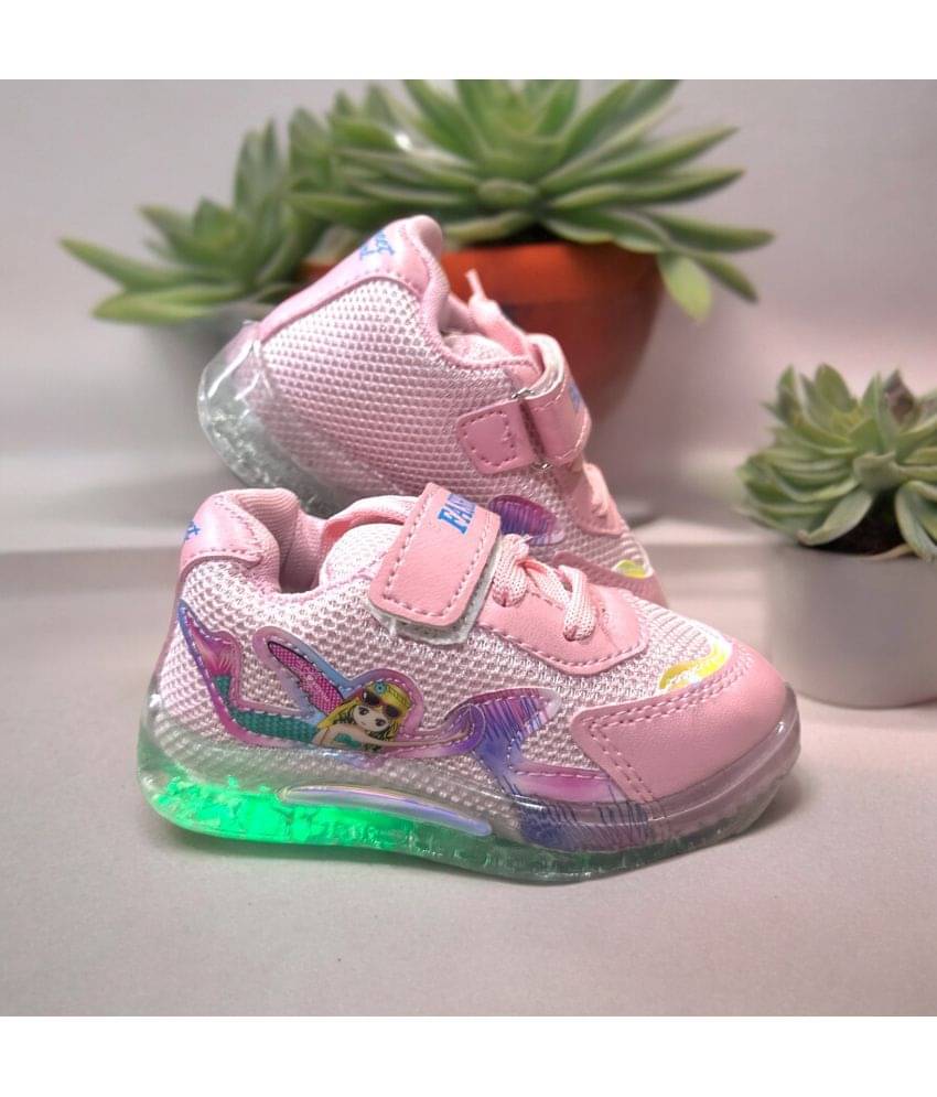     			GLOBIN - Pink Girl's LED Shoes ( 1 Pair )