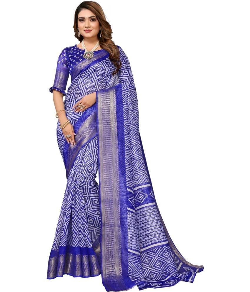 HEMA SILK MILLS Cotton Silk Embellished Saree With Unstitched Blouse Piece ( Light Blue ) HEMA SILK MILLS Cotton Silk Embellished Saree With Unstitched Blouse Piece ( Light Blue )