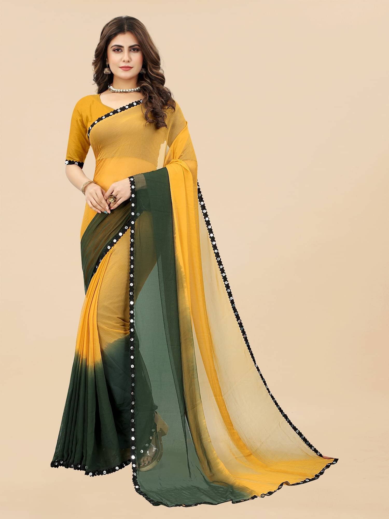 JULEE Jacquard Embellished Saree With Unstitched Blouse Piece ( Sea Green ) JULEE Jacquard Embellished Saree With Unstitched Blouse Piece ( Sea Green )