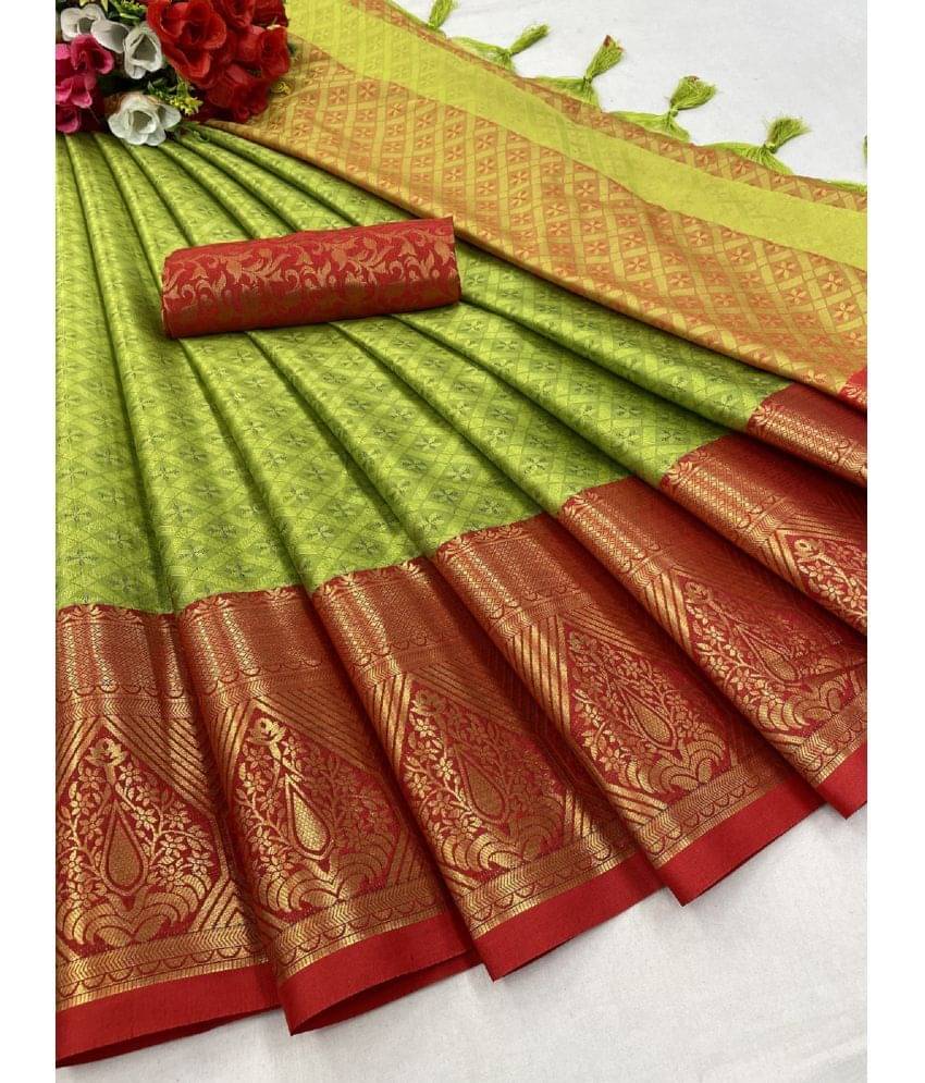     			JULEE Lycra Embellished Saree With Unstitched Blouse Piece ( Multicolor )