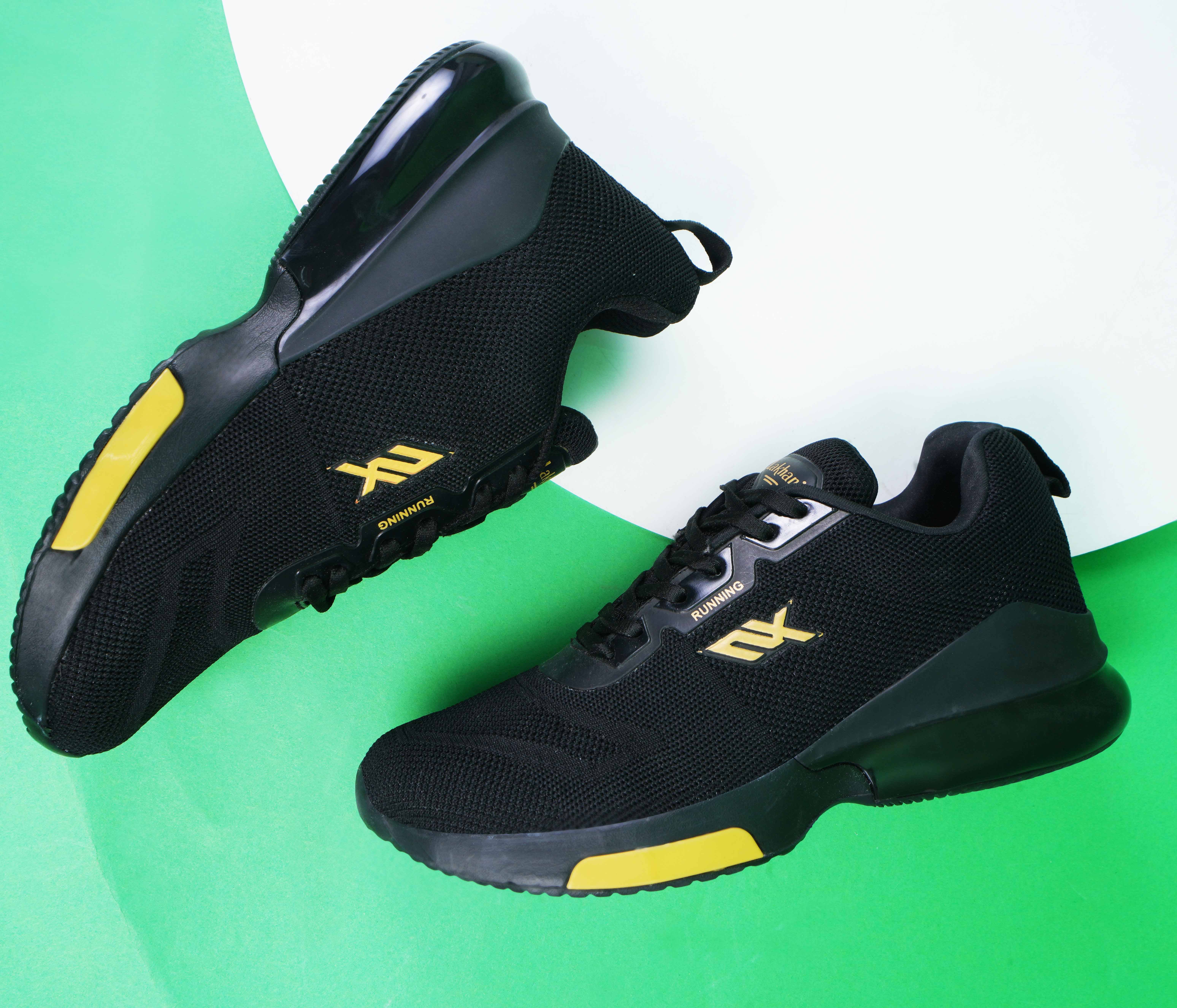     			Lakhani Aashirwad E-902-Black-Gold Black Men's Lifestyle Shoes