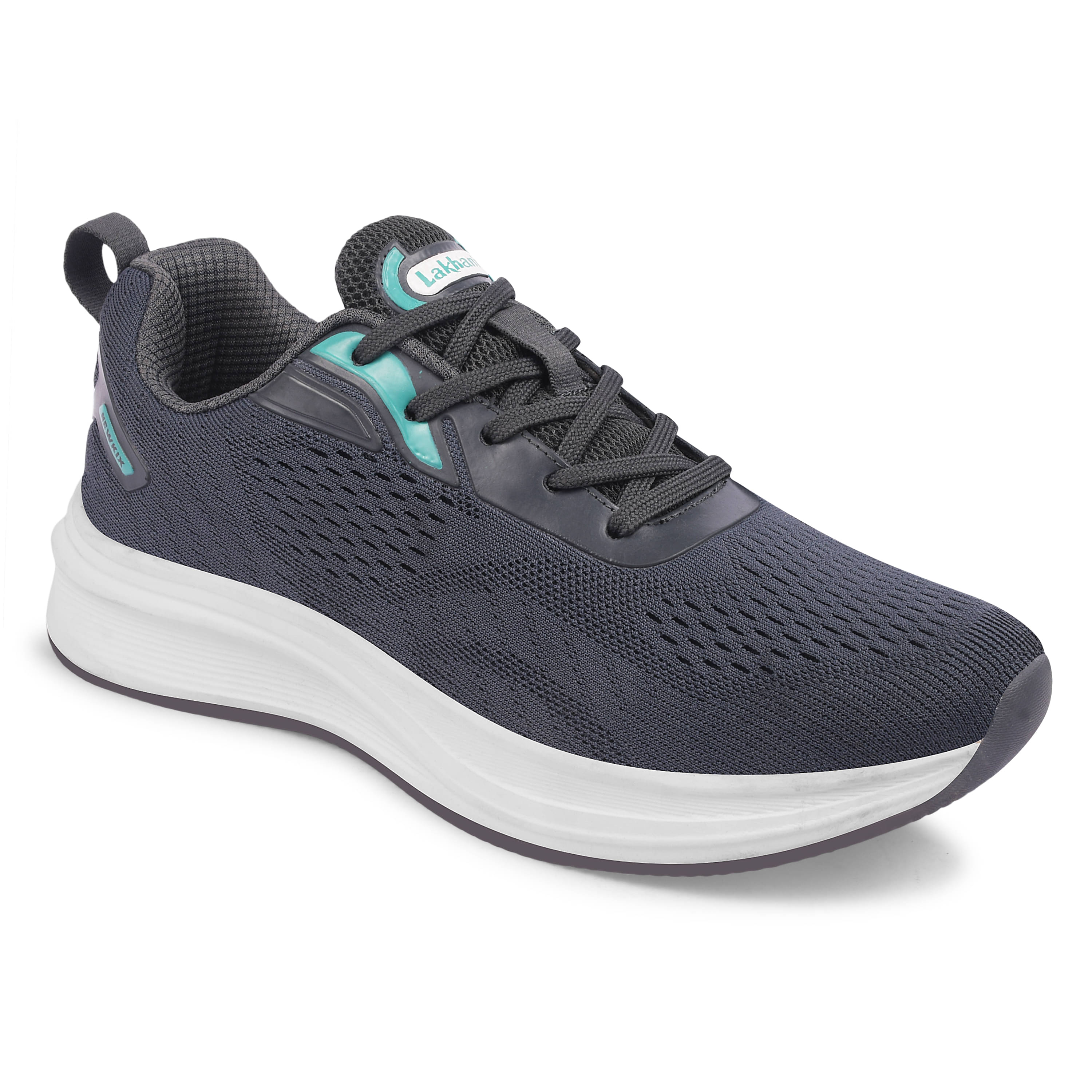     			Lakhani Aashirwad E-Ranger-Grey-C.Grn Grey Men's Lifestyle Shoes