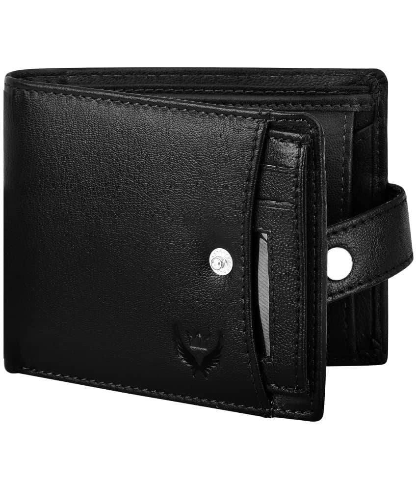Lorenz Black 100% Leather Men's RFID Wallet ( Pack of 1 ) - Handbags | Buy online on ZillyBuy