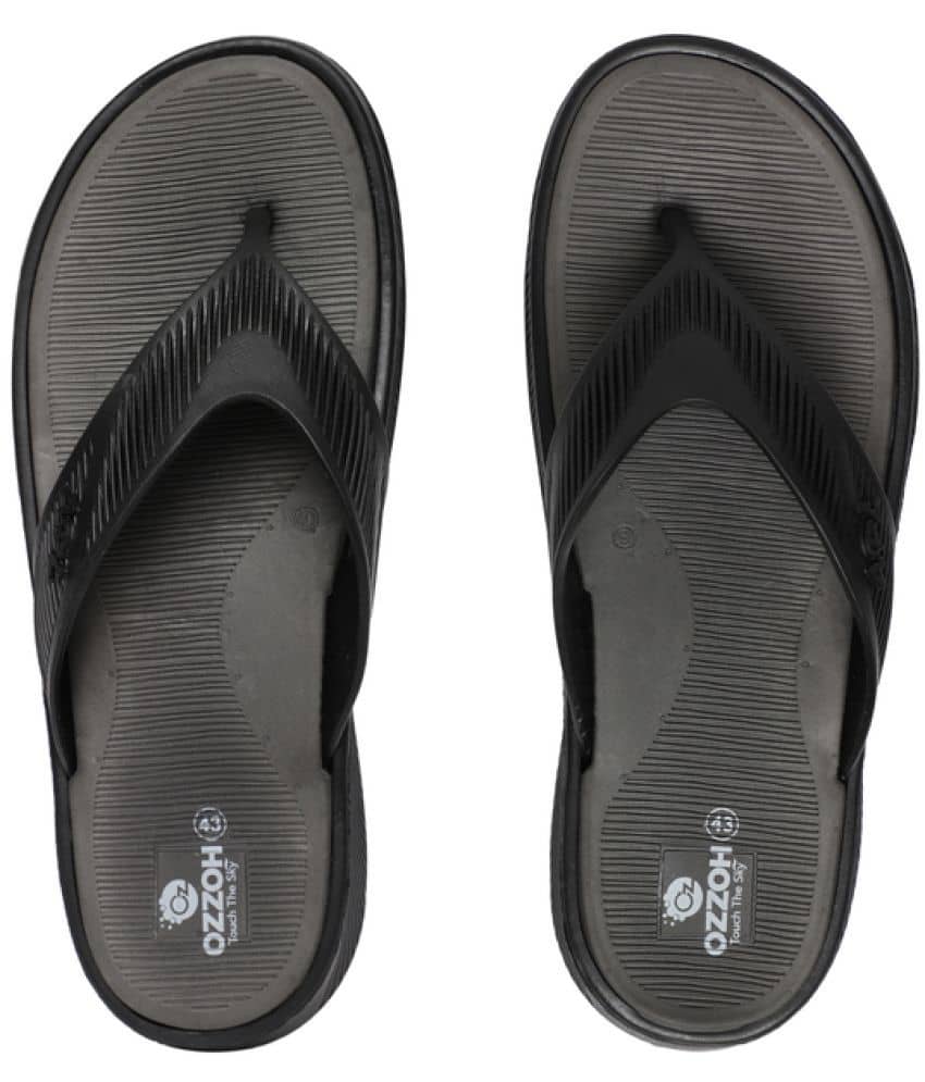 OZZOH Black Men's Daily Slipper